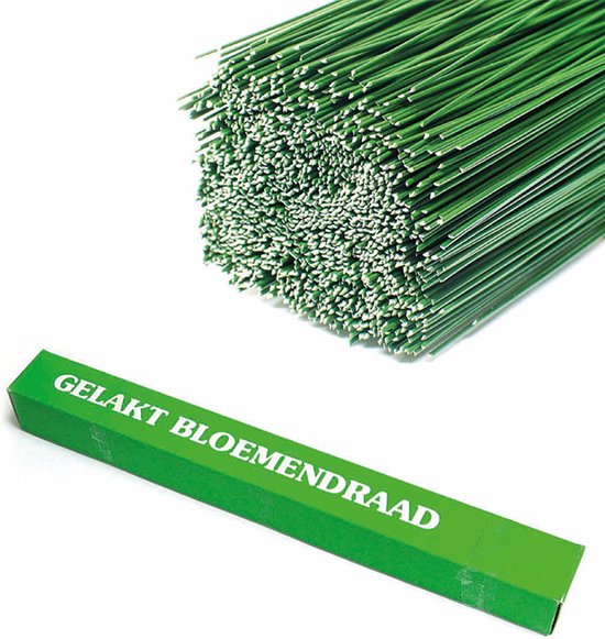 Foto: Steekdraad groen gelakt 1 50x400mm 2kg