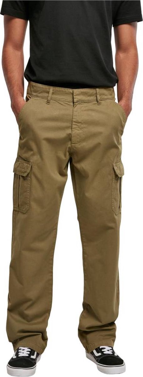 Urban Classics Straight Leg Cargobroek Taille 40 inch Groen