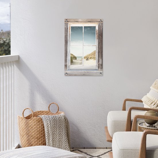 Affiche de jardin See-through - Plage - Vélo - 40x60 cm