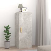 vidaXL-Wandkast-34,5x34x90-cm-bewerkt-hout-betongrijs