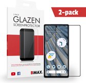 2-pack BMAX geschikt voor Google Pixel 7A - Full Cover - Gehard glas - Google screenprotectors - Telefoonaccessoires - Telefonie & Accessoires - Beschermglas - Glas screenprotectors - Zwart