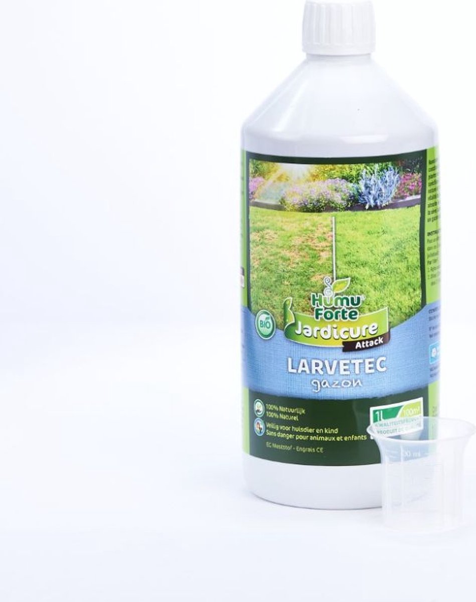 Humuforte Larvetec (nieuwe naam: Solvetec) gazon 1L - verdrijft emelten en engerlingen - voor een gezond gazon
