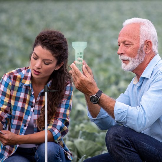 thumbnail: Relaxdays Regenmeter Set - 2 Stuks, Tot 35 Mm/m², Voor Tuin