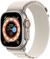 Alpine Loop bandje - 49mm - Wit - Geschikt voor Apple Watch Ultra