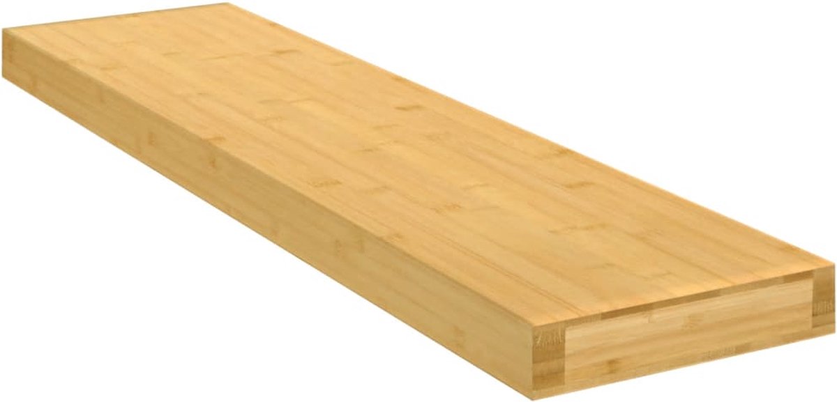 vidaXL Wandschap - 80x20x4 - cm - bamboe Bruin