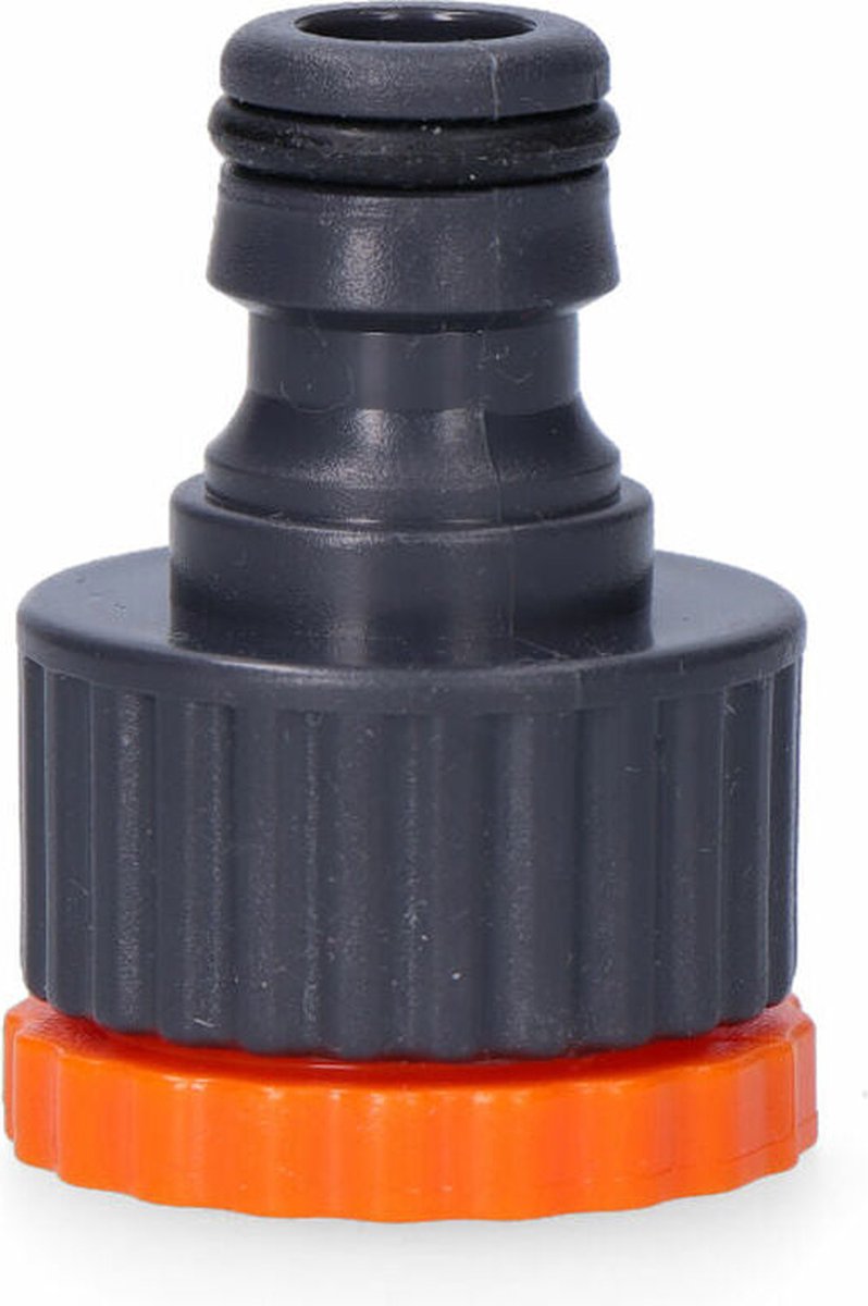 EDM Kraanstuk Tuinslang - 1/2 & 3/4" - Binnendraad - Oranje