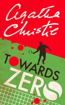 Agatha Christie "Towards Zero" - Rode en groene kaft met tennismotief: man met racket, net, balletjes en tekst.