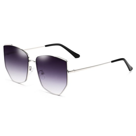 BUGOLINI® Precilla – Designer Zonnebril Voor Dames– UV400 – Silvery / Gradual Purple Pink
