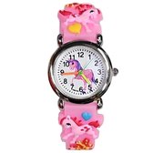 Fako® - Kinderhorloge - 3D - Eenhoorn Sunshine - Roze