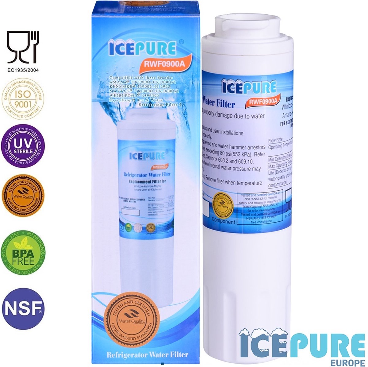 Icepure Purofilter Waterfilter 53-WF-02PF