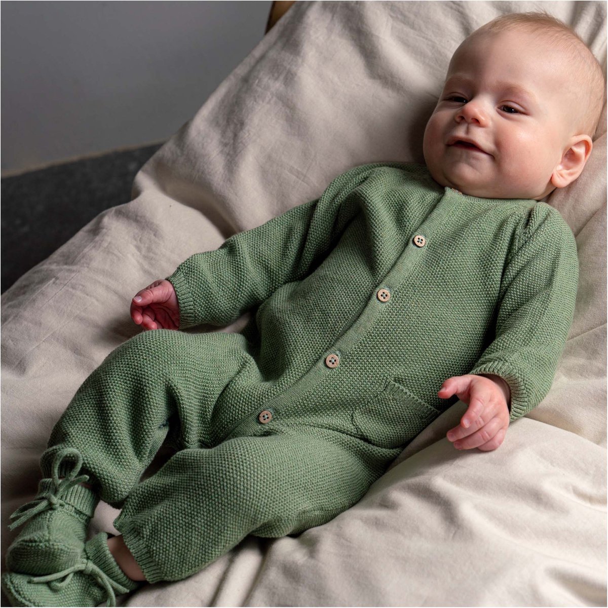 Prenatal Newborn Boxpakje Unisex Maat 56 Baby Pyjama Groen bol
