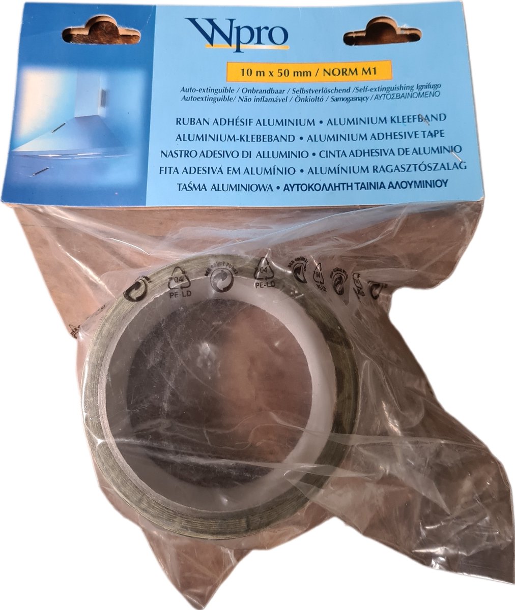 wpro - aluminiumstape - 10 m x 50mm - whirlpool - NORM N1