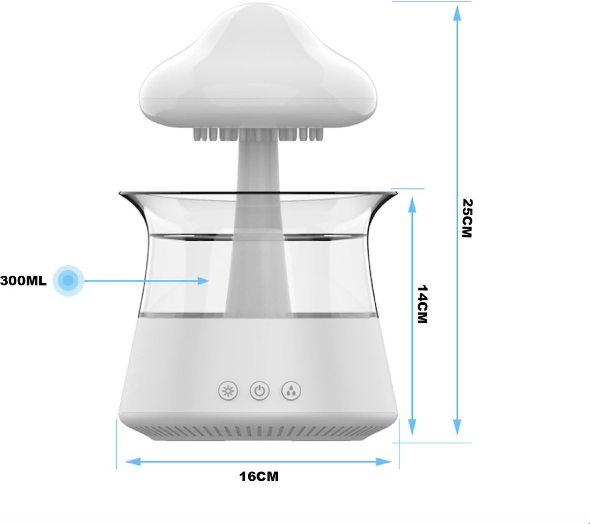 Rain Cloud Humidifier PRO - Goutte de pluie - Machine à