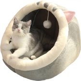Achaté Kattenmand Kattenhuis Kattenbed - Poezenmand - Kattenbedje - Warmte & Comfort - Veilig & Beschut