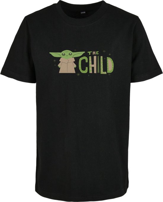 Mister Tee The Mandalorian - Mandalorian The Child Heren T-shirt - Kids 110 - Zwart