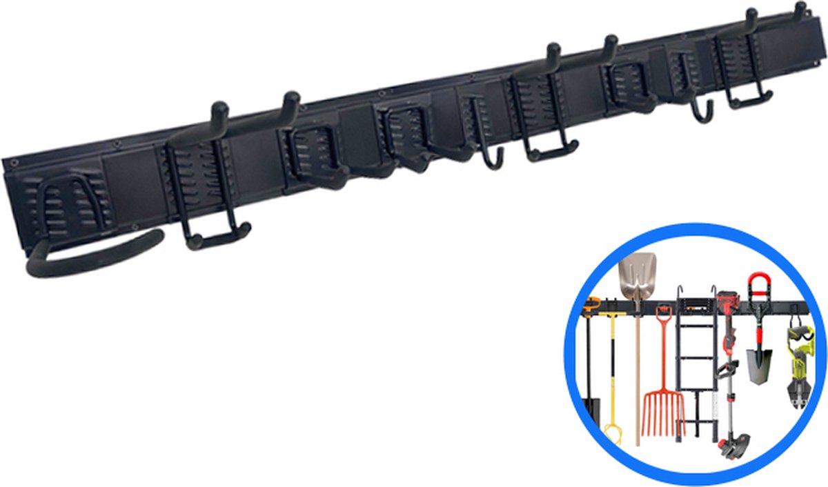 Goedkoopste Bezemhouder - Luxe Bezem Ophangsysteem - Multifunctioneel Opbergrek - Tuingereedschapshouder