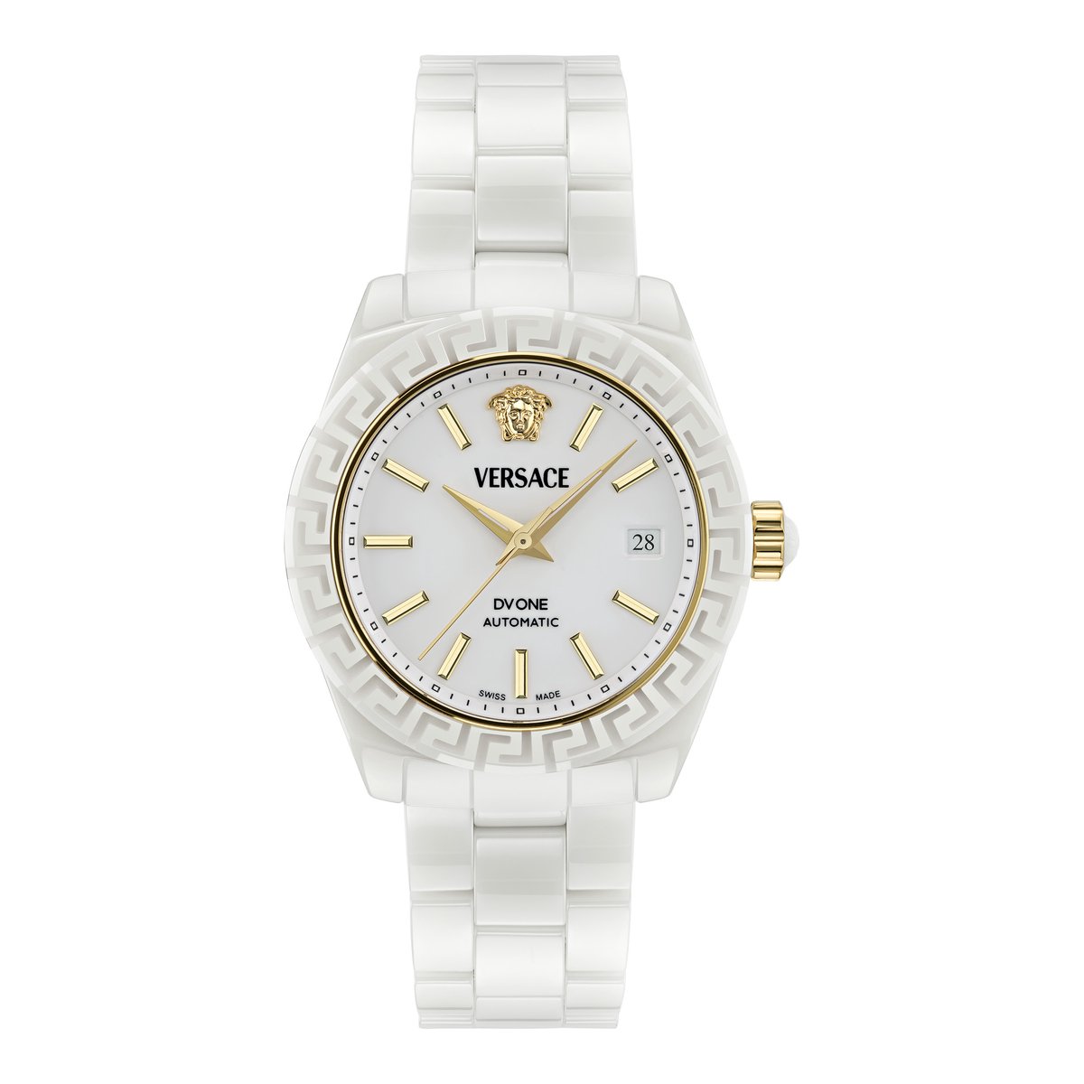 Versace DV-One VE6B00223 Horloge - Keramiek - Wit - Ø 40 mm