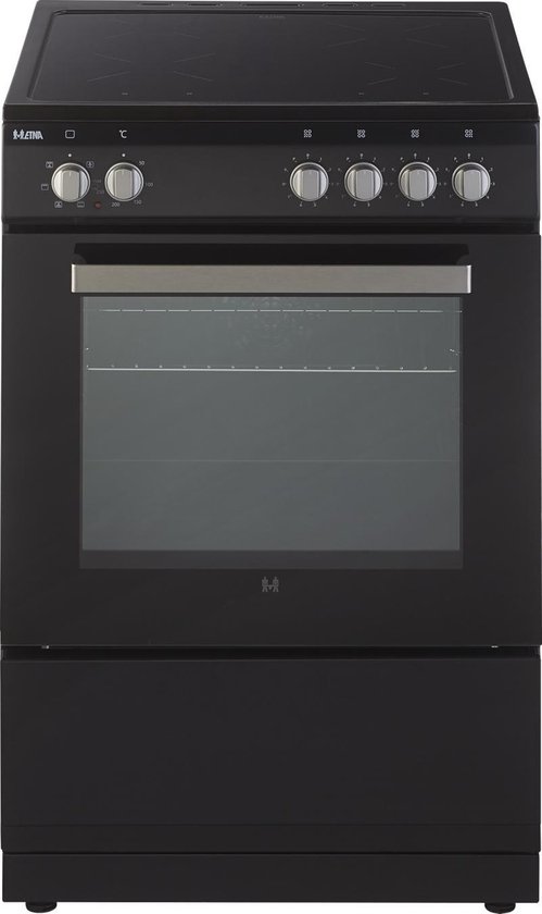 Etna fiv560zwa - vrijstaand inductiefornuis - multifunctionele elektrische oven - 2-fase - 60 cm