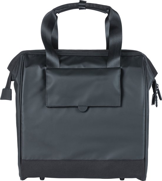 Basil Grand Tarpaulin Fietsshopper - enkele fietstas - 23 Liter - Zwart van Basil — afbeelding 5