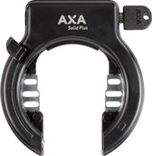Set bestaande AXA Solid Plus retractable - Frameslot – Met Newton plug-in kabel 150 cm – Zwart