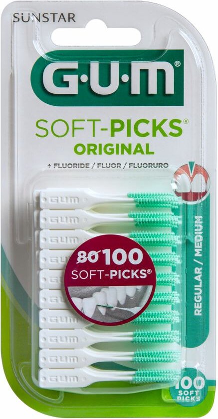 3x GUM Soft-Picks Original Regular 100 stuks | bol.com