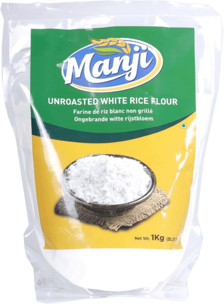 Manji - Ongeroosterde Witte Rijstmeel - 1 kg