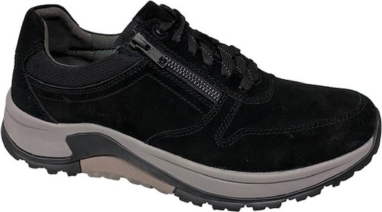 Pius Gabor 8000.14.10 Dreamvelour Mesh.Black-veterschoenen-rollingsoft MT45