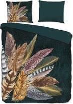 Luxe katoen dekbedovertrek Lynn - tweepersoons (200x200/220) - hoogwaardig en fijn geweven - prachtige dessin