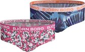 Bjorn Borg Sportonderbroek casual - 2p HIPSTER BB ARROWS & BB SUMMER PALM - roze - vrouwen - 158