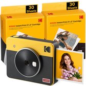 Appareil photo instantané portable Mini Shot 3 Retro 2-en-1 et Printer photo Yellow