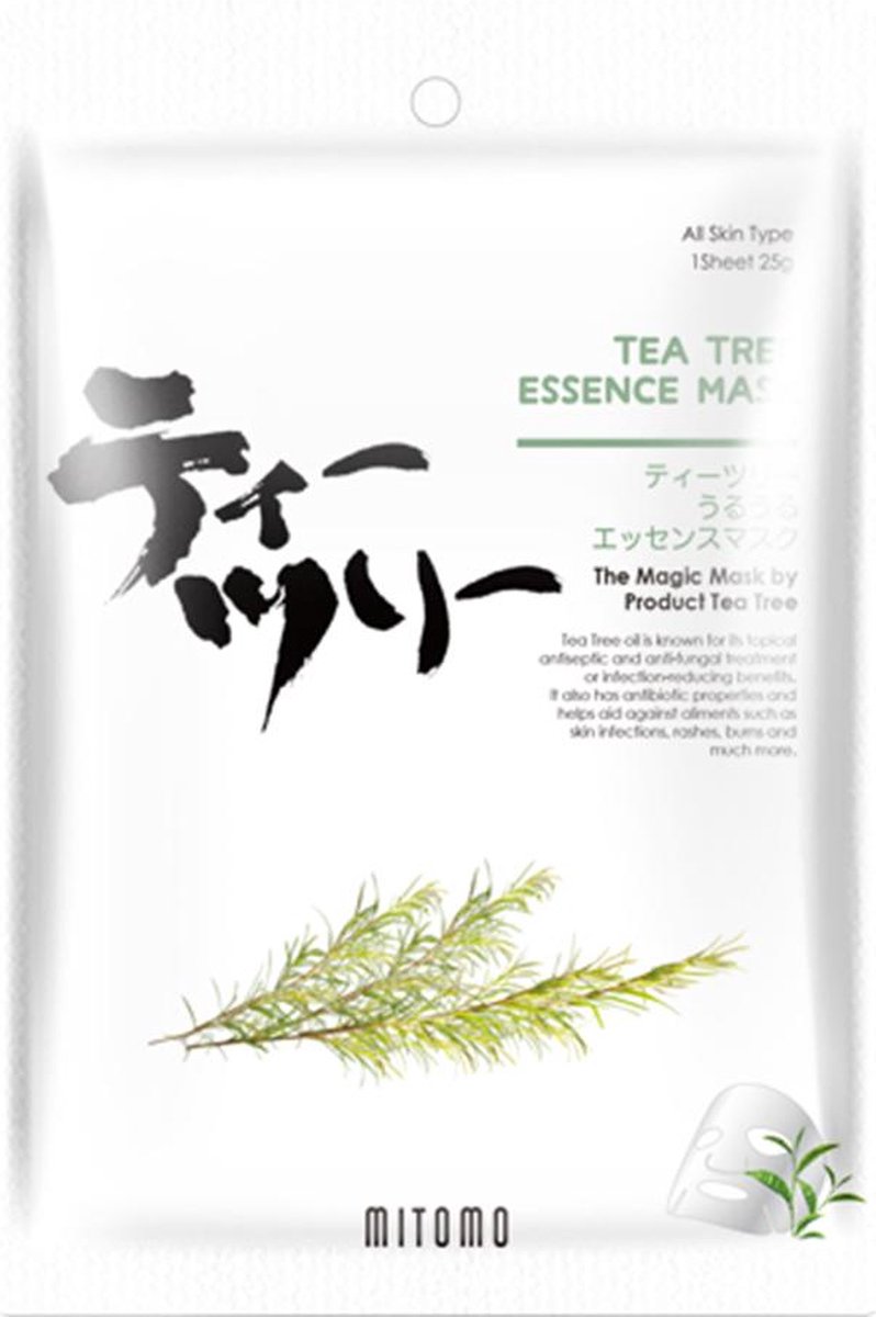 Mitomo Tea Tree Oil Tissue Masker - Gezichtsmasker - Sheet Masker - Gezichtsverzorging Dames