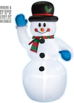 Drie Opblaasbar Kerst Sneeuwpoppen met Led-Licht, Sneeuwpop Reusachtig Drie Opblaasbar Kerst Sneeuwpoppen met Led-Licht, Sneeuwpop Reusachtig