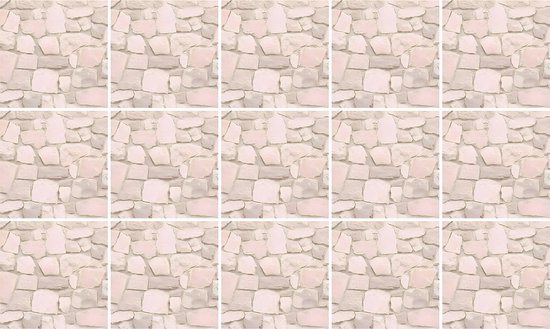 Ulticool Décoration Stickers carrelages - Mosaïque Rose Pink - 15x15 cm - 15 pièces