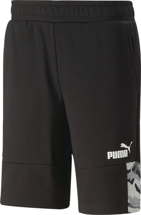 PUMA Ess Block Camo Korte Broek - Heren - Puma Black - XL