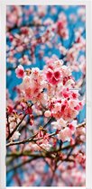 Deursticker Lente - Sakura - Roze - 85x215 cm - Deurposter