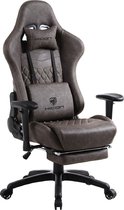HICON Gamestoel Incanto - Ergonomisch - Gaming stoel - Bureaustoel - Verstelbaar - Gamestoelen - Racing - Gaming Chair - Bruin