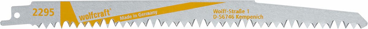 wolfcraft - Reciprozaagblad 210mm - 2 Stuks - Sabelzaagblad CV - 2295000
