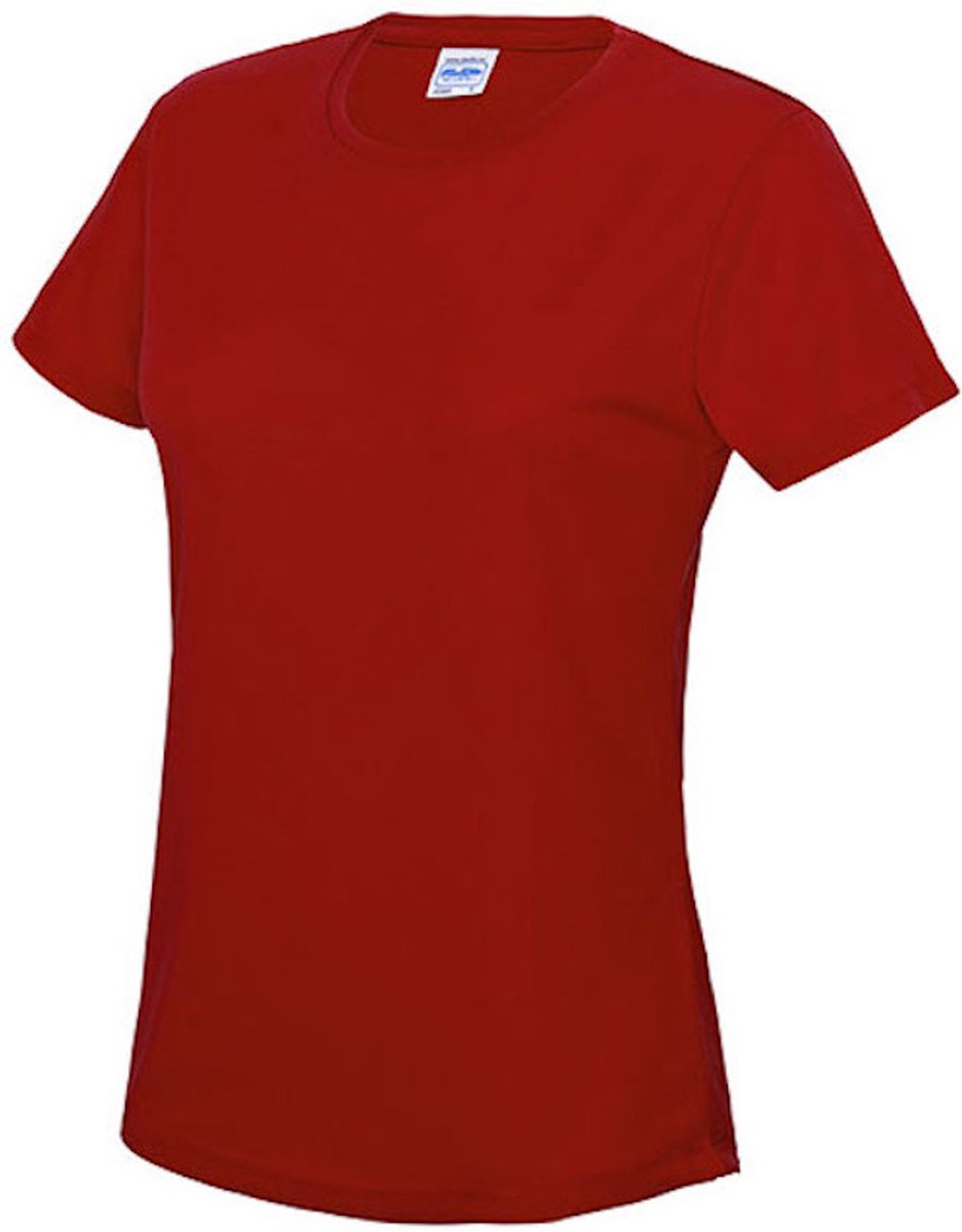Dames sportshirt met korte mouwen 'Cool T' Fire Red - XL