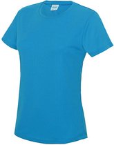 Dames sportshirt met korte mouwen 'Cool T' Sapphire Blue - L