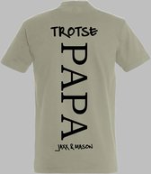Papa shirt met kindernaam-namen-Leuk Vaderdag cadeau-Verjaardags cadeau voor Papa-Maat XL