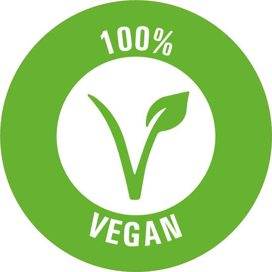 Vegan sticker op rol 20 mm - 1150 per rol
