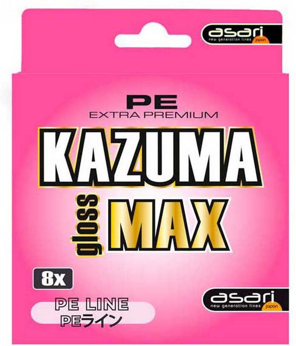 Asari Kazuma Gloss Max 300 M Gevlochten Vislijn Roze 0.160 mm