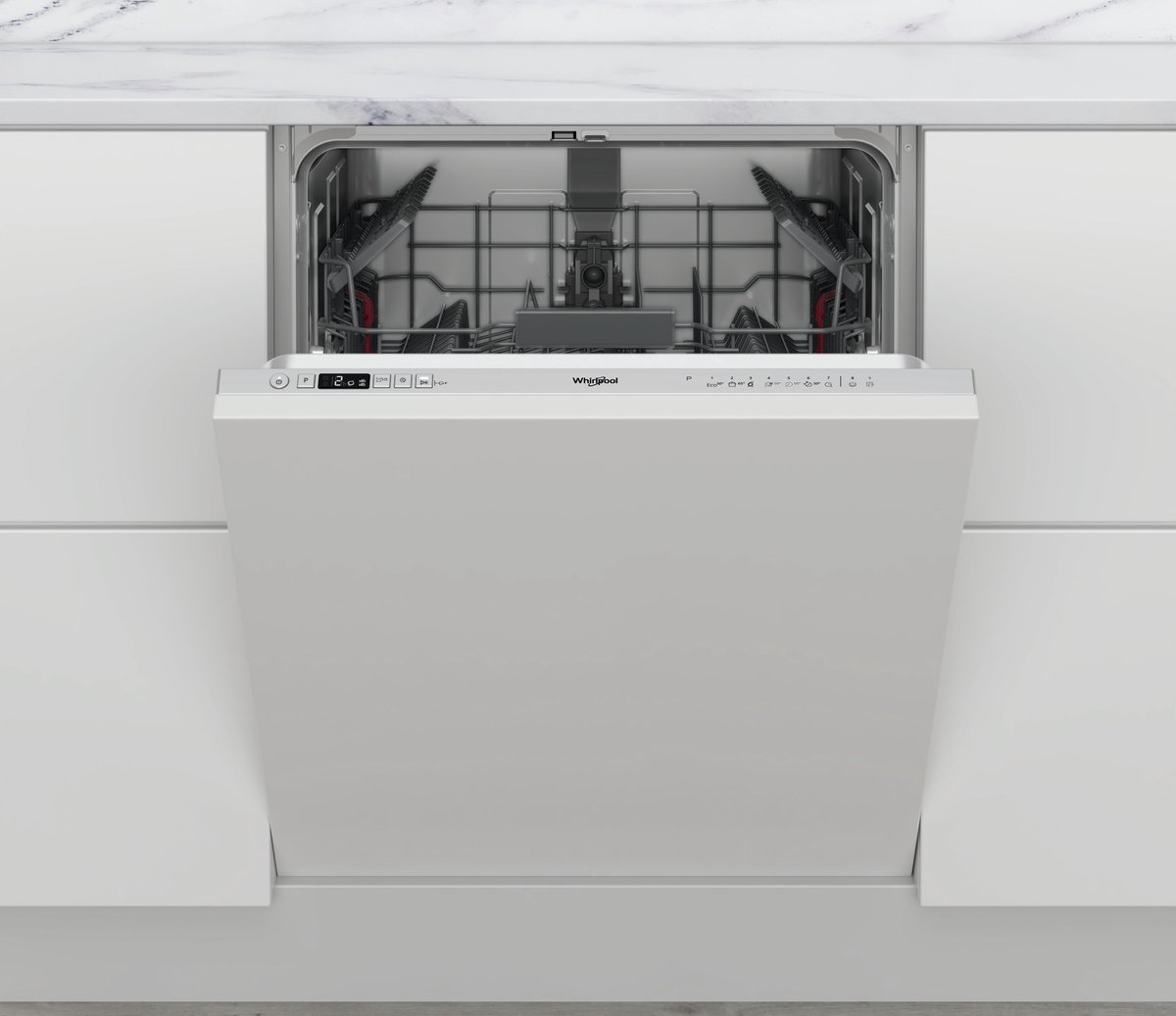 Whirlpool W2I HD524 AS Volledig ingebouwd Volledige grootte (60 cm) Zilver Knoppen 13 m 155 m