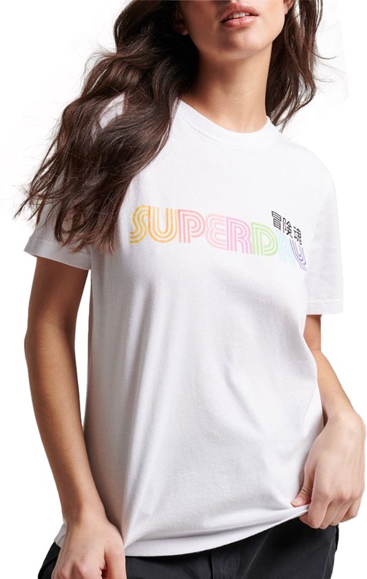 Superdry Vintage Retro Rainbow T-shirt Femme - Taille 38 | bol.com