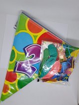 versierpakket 2 jaar vlaggenlijn en ballonnen voor leuk verjaardagsfeestje eerste jaar