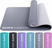 Yogamat & schouderriem, gemaakt van 6 mm dik schuim, antislip en scheurvast, milieuvriendelijk materiaal, ideaal voor Pilates, geurloze fitnessmat, 183cm x 65cm x 6mm, 6 verschillende kleuren