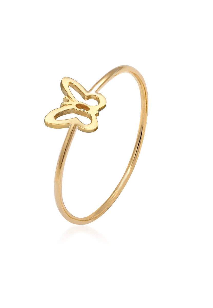 Elli - Ring - Dames Vlinder Motief Trend in 925 sterling zilver - Dames