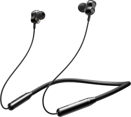 JoyRoom - Bluetooth-koptelefoon (JR-DY01) - voor sport, magnetische klappen, hifi-geluid, Bluetooth 5.0, dynamische luidsprekers - zwart