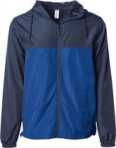 Unisex Lightweight Windbreaker Outdoorjas Navy/Royal - S