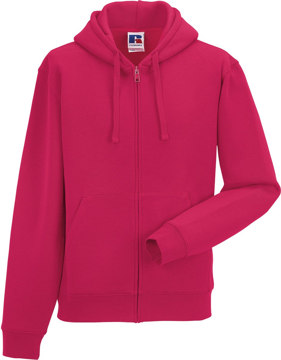 Authentic Full Zip Hoodie Sweatshirt ‘Russell’ Fuchsia Paars